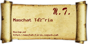 Maschat Tíria névjegykártya
